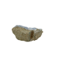 Blue lace agate raw geode, rough exterior of the squared nodule