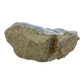 Blue lace agate raw geode, rough exterior of the squared nodule