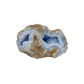 Blue lace agate raw geode from Malawi, AA grade, palm sized 3.87 inch piece with clear blue banding