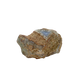 Blue lace agate raw geode, rough exterior of the palm sized nodule