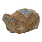 Blue lace agate raw geode, rough exterior of the palm sized nodule