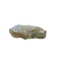 Blue lace agate raw geode, rough exterior of the thin plate