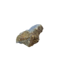 Blue lace agate raw geode, rough exterior of the elongated nodule