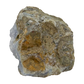 Blue lace agate raw geode from Malawi, uncut host rock over the domed nodule
