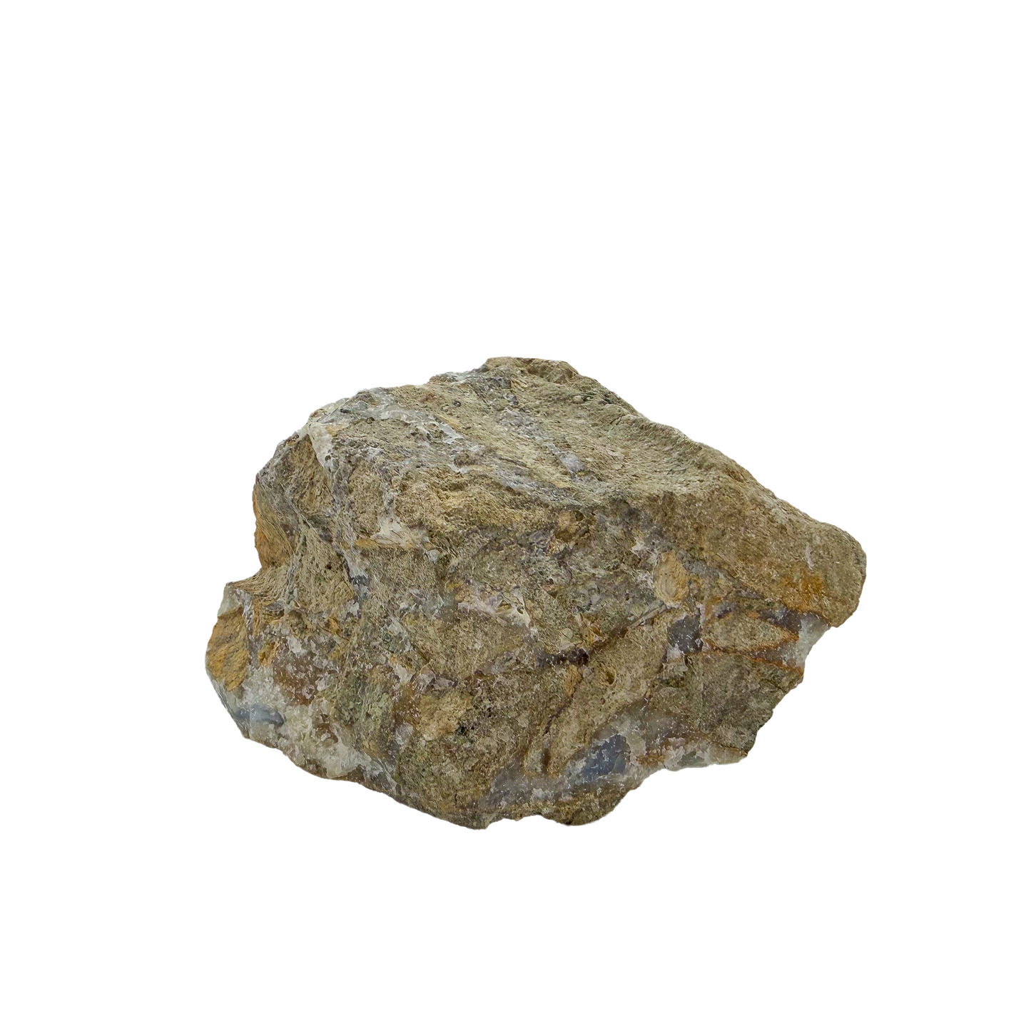 Blue lace agate raw geode, rough exterior of the chunky piece