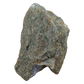 Blue lace agate raw geode, side profile of the domed nodule