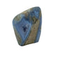 Natural light view of a single Blue Lace Agate raw geode sourced from Malawi.