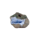 Blue lace agate raw geode, alternate angle of natural blue cavity