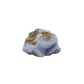 Blue lace agate raw geode from Malawi, AA grade, pale blue banded chalcedony in a natural cavity