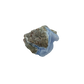 Blue lace agate raw geode, alternate angle of natural blue cavity