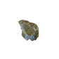 Blue lace agate raw geode, close view of druzy crystal texture