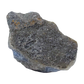 Blue lace agate raw geode from Malawi, uncut host rock with blue banded interior