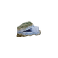 Blue lace agate raw geode, alternate angle of natural blue cavity