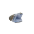 Blue lace agate raw geode from Malawi, uncut host rock with blue banded interior