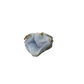 Blue lace agate raw geode from Malawi, AA grade, pale blue banded chalcedony in a natural cavity