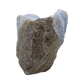 Blue lace agate raw geode, alternate angle of natural blue cavity