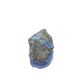 Blue lace agate raw geode, alternate angle of natural blue cavity