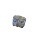 Blue lace agate raw geode from Malawi, AA grade, pale blue banded chalcedony in a natural cavity
