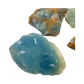Bird's-eye view of Blue Onyx raw stone, A grade Brazil