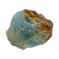 Blue Onyx raw stone closeup showing fine banded chalcedony layers