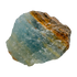 Blue Onyx Raw Stones, A Grade, Brazil: one representative stone on a white background