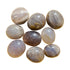 Blue Rose Quartz Palm Stones for Anxiety Relief, Calm & Confidence — blue smooth polished, hand-selected A directly from Madagascar