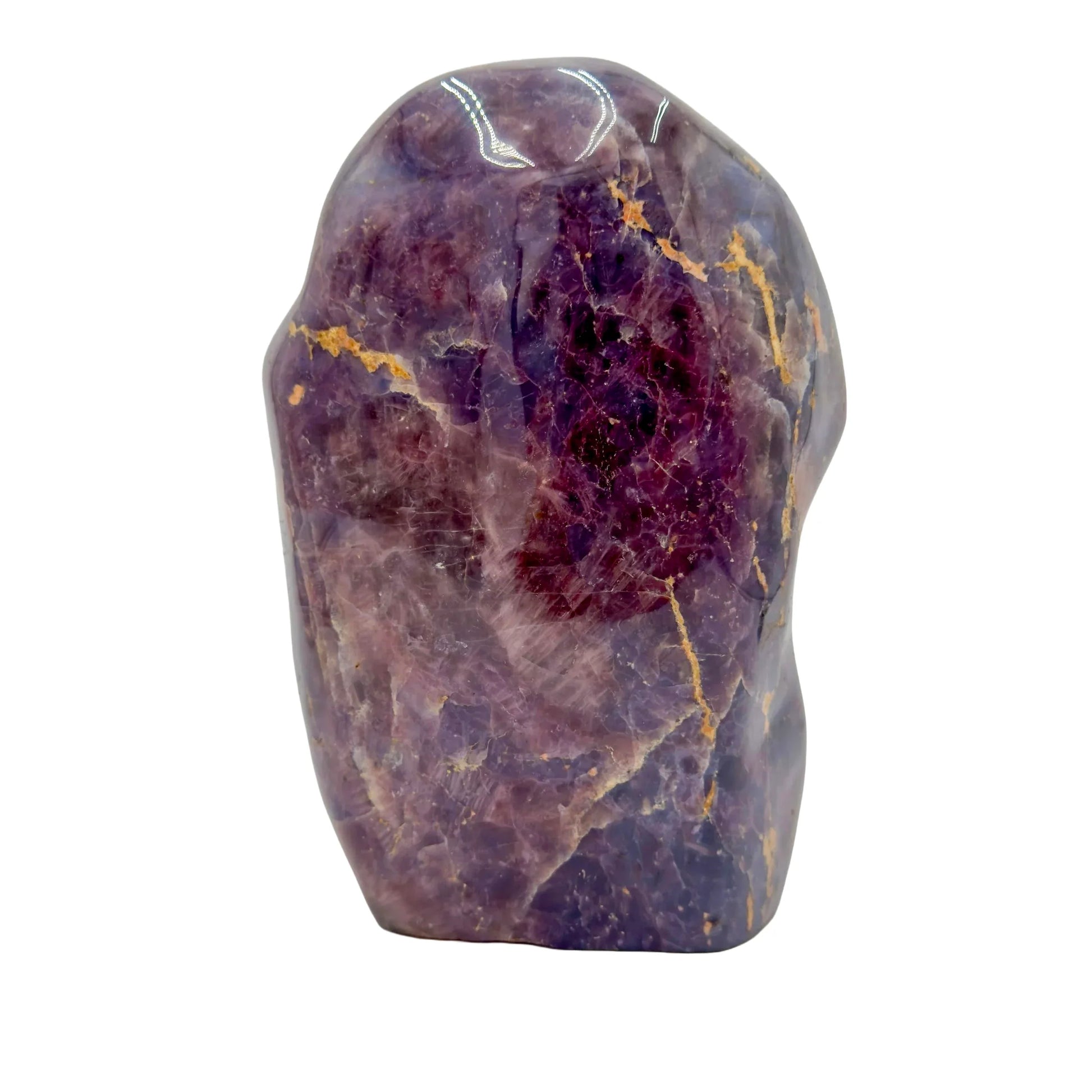 Texture-level view of Blue Rose Quartz freeform, showing glassy finish, often kept for Stress Relief and Emotional Healing.
