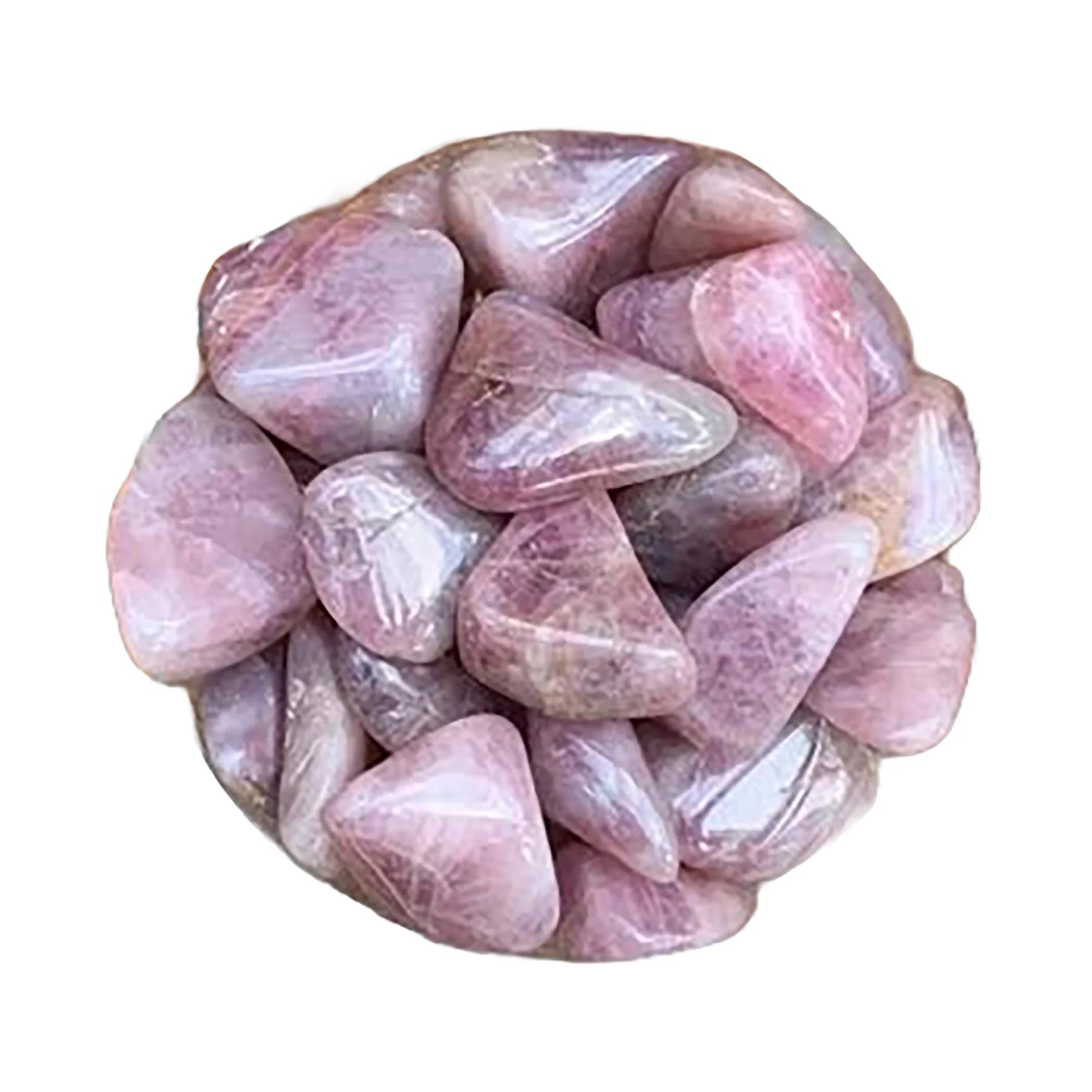 Blue Rose Quartz Tumbled Stones - Madagascar