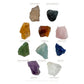 The Brazilian raw crystal set with every rough stone named in place