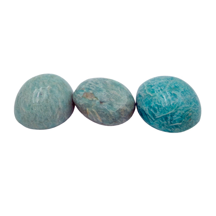 Amazonite Palm Stones, A Grade, 1.50-3 Inches, from Amboasitra, Madagascar
