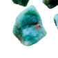 Back view of Grade AA Amazonite raw showing natural surface