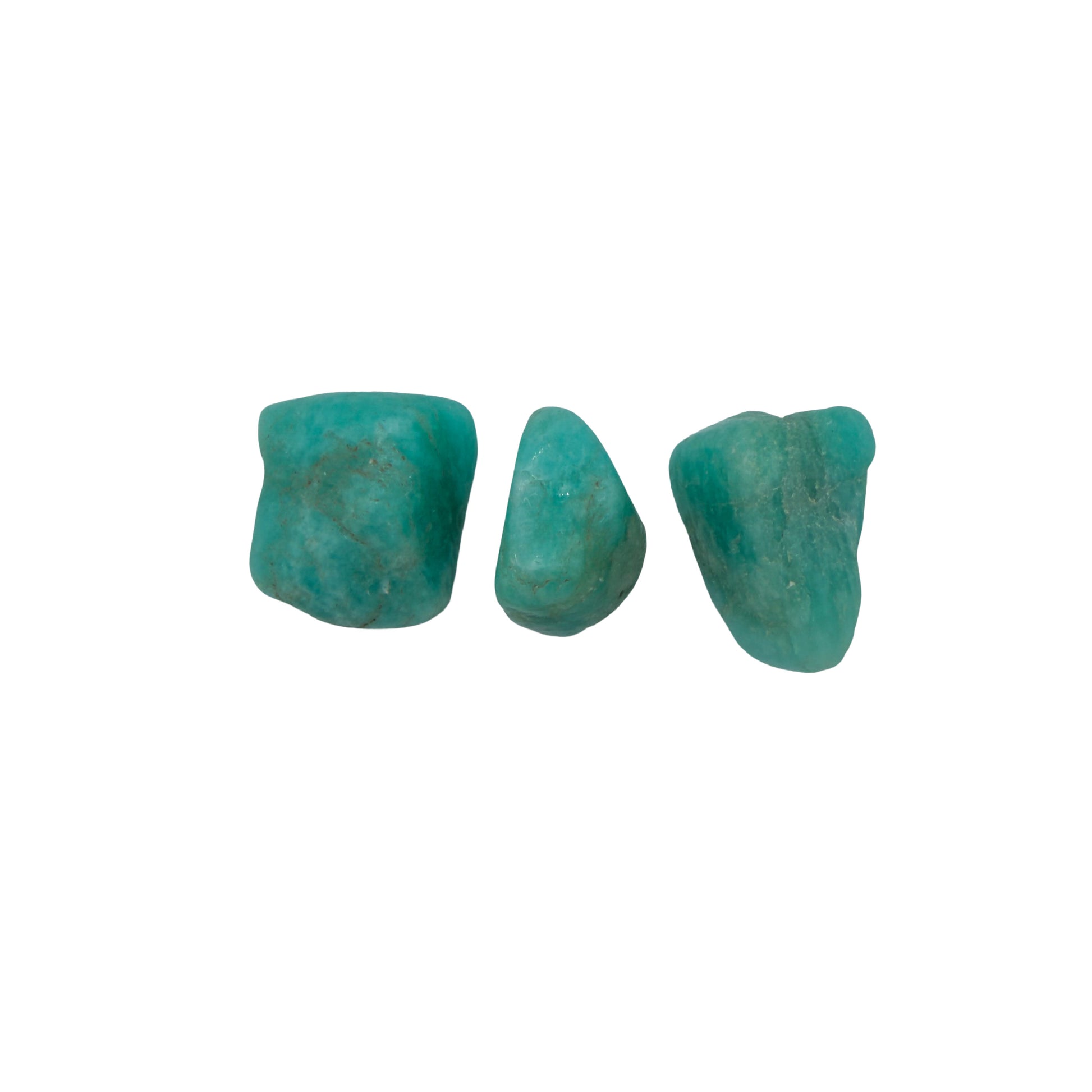 Amazonite Tumbled Stones, AA Grade, 0.75-1.25 Inches, from Amboasitra, Madagascar