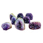 Back view of Grade AA Amethyst geode showing natural surface