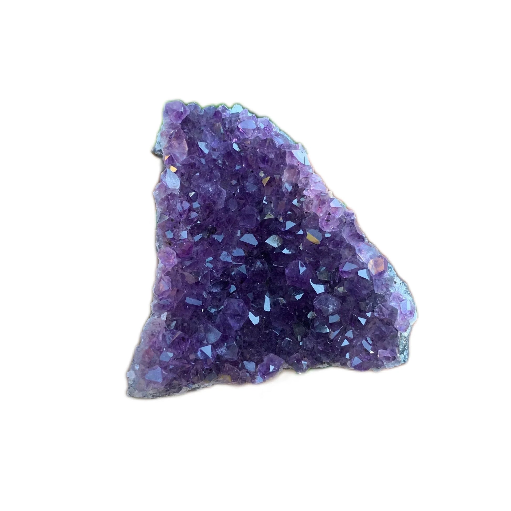 Aerial view of Amethyst specimen, to support Stress Relief and Sleep, sourced from Rio Grande do Sul, Brazil.