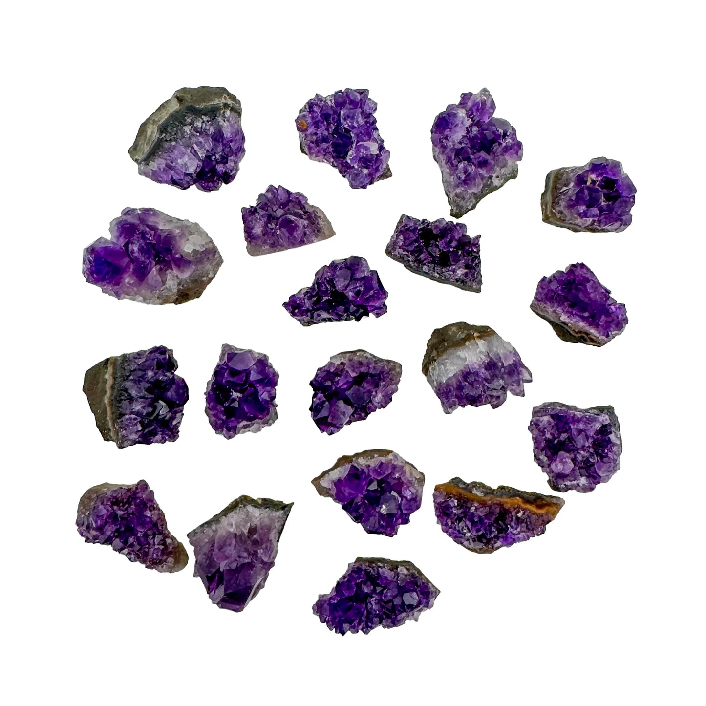 Grain detail of Amethyst specimen, showing earthy tone.