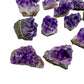 Top-side view of Grade AA Amethyst specimen, showing open form, often kept for Stress Relief.