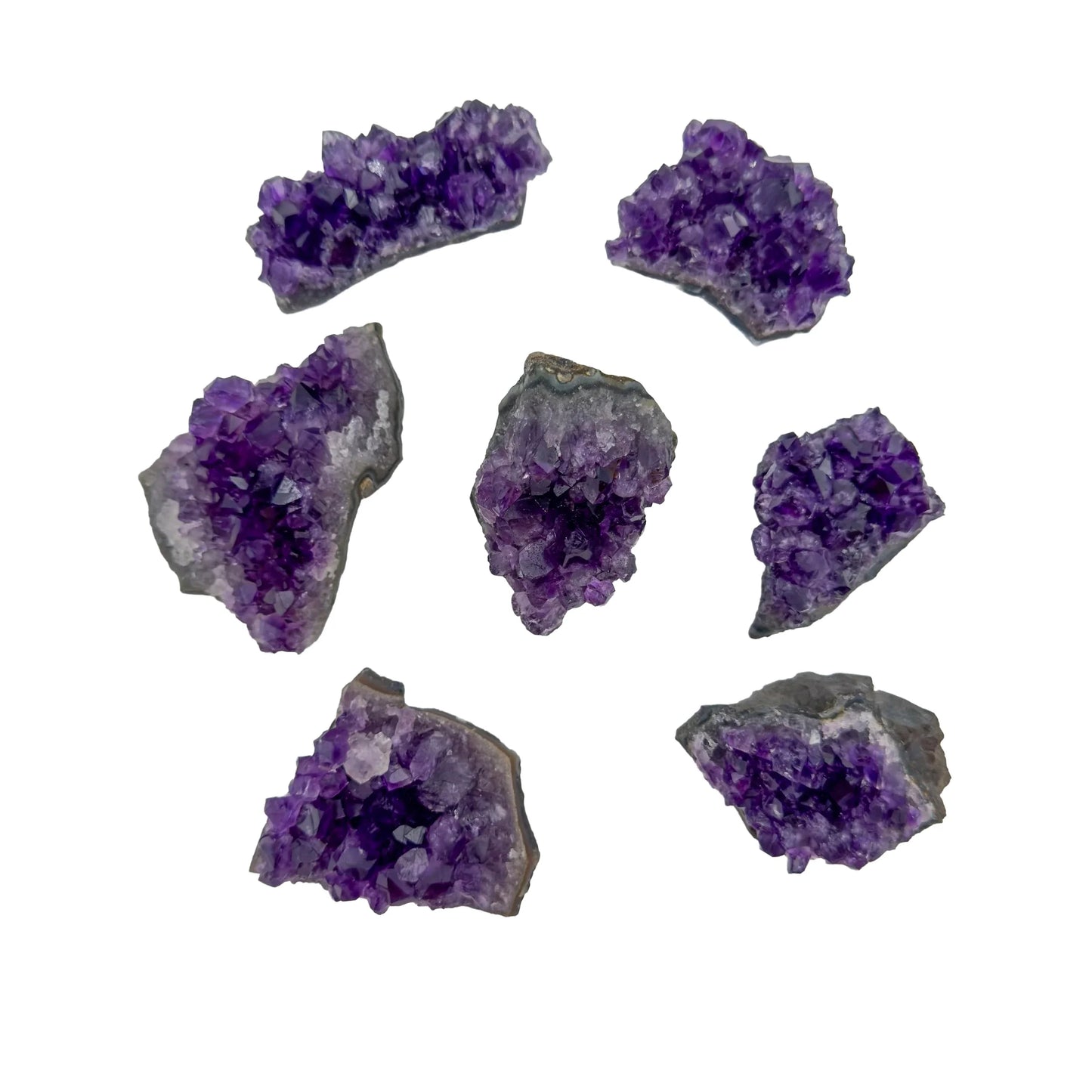 Detail capture of Grade AA Amethyst specimen, showing characteristic patterning, Uruguay-sourced.