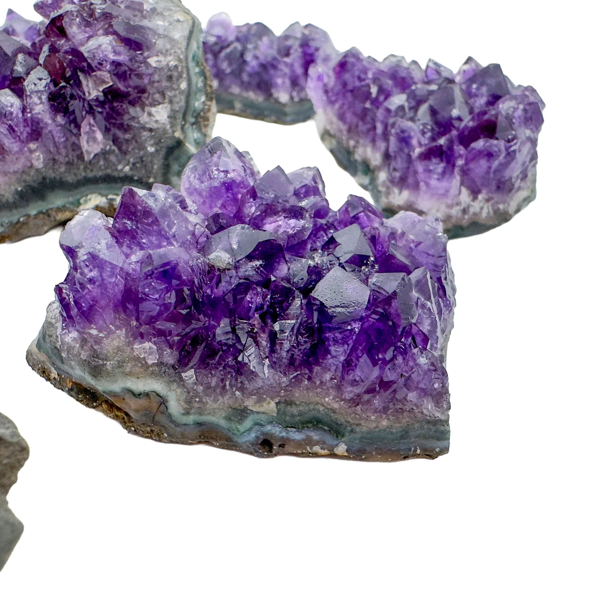 Base detail of Grade AA Amethyst cluster