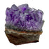 Amethyst Raw Crystal Clusters, AA Grade, Uruguay: one representative stone on a white background