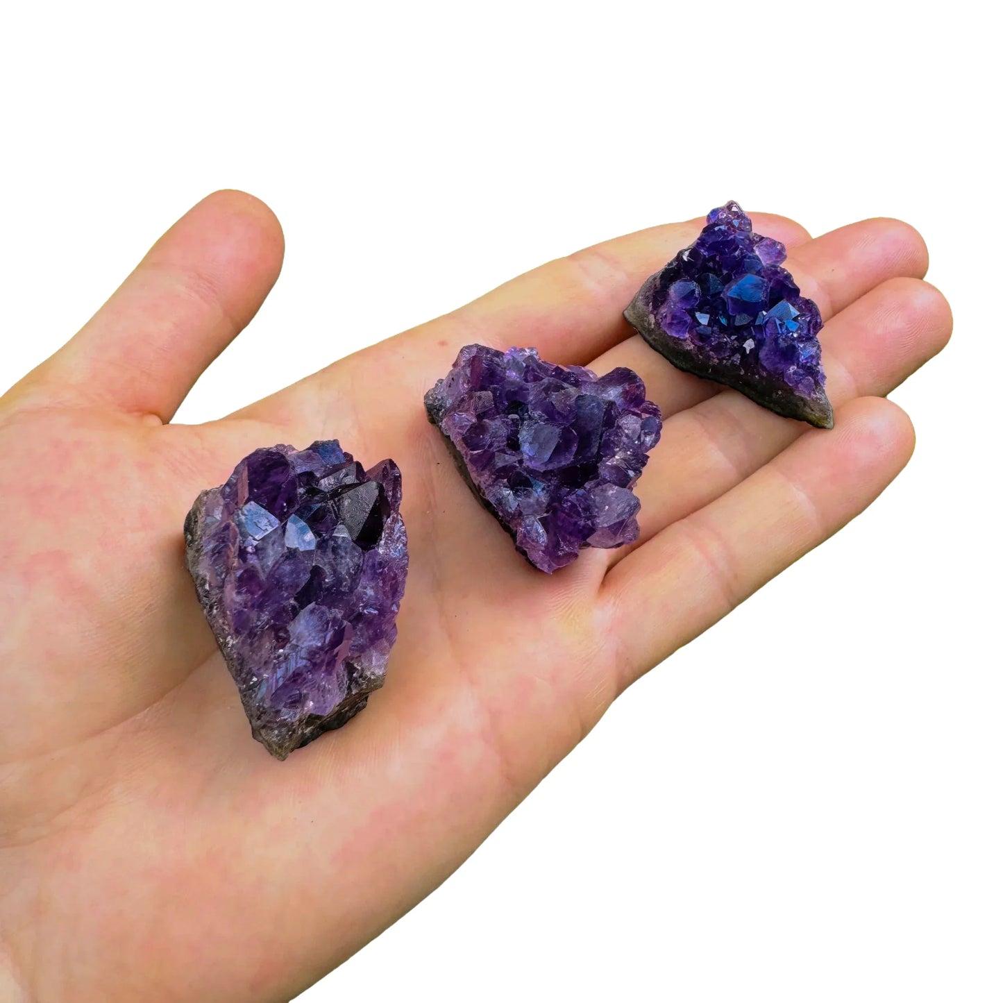 Full profile of Grade AA Amethyst cluster ready to ship from Beyond Bohemian