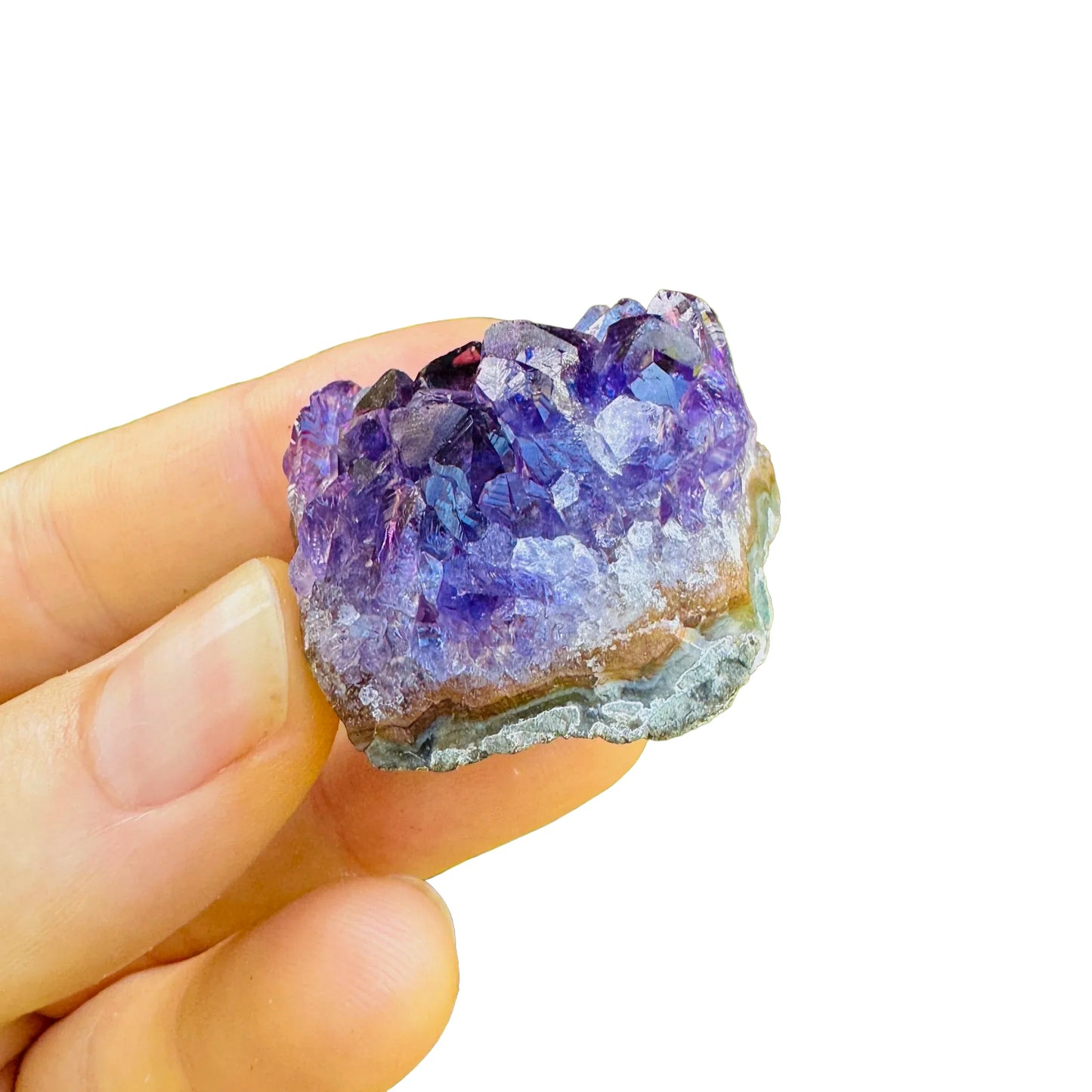 Full profile of Grade AA Amethyst cluster ready to ship from Beyond Bohemian