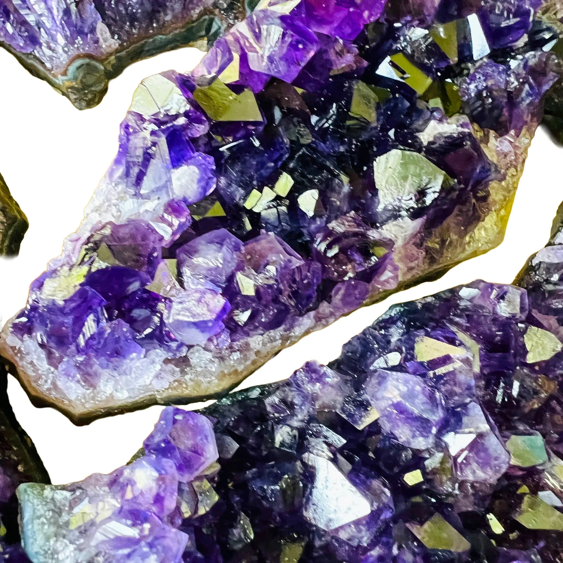 Full profile of Grade AAA Amethyst cluster ready to ship from Beyond Bohemian