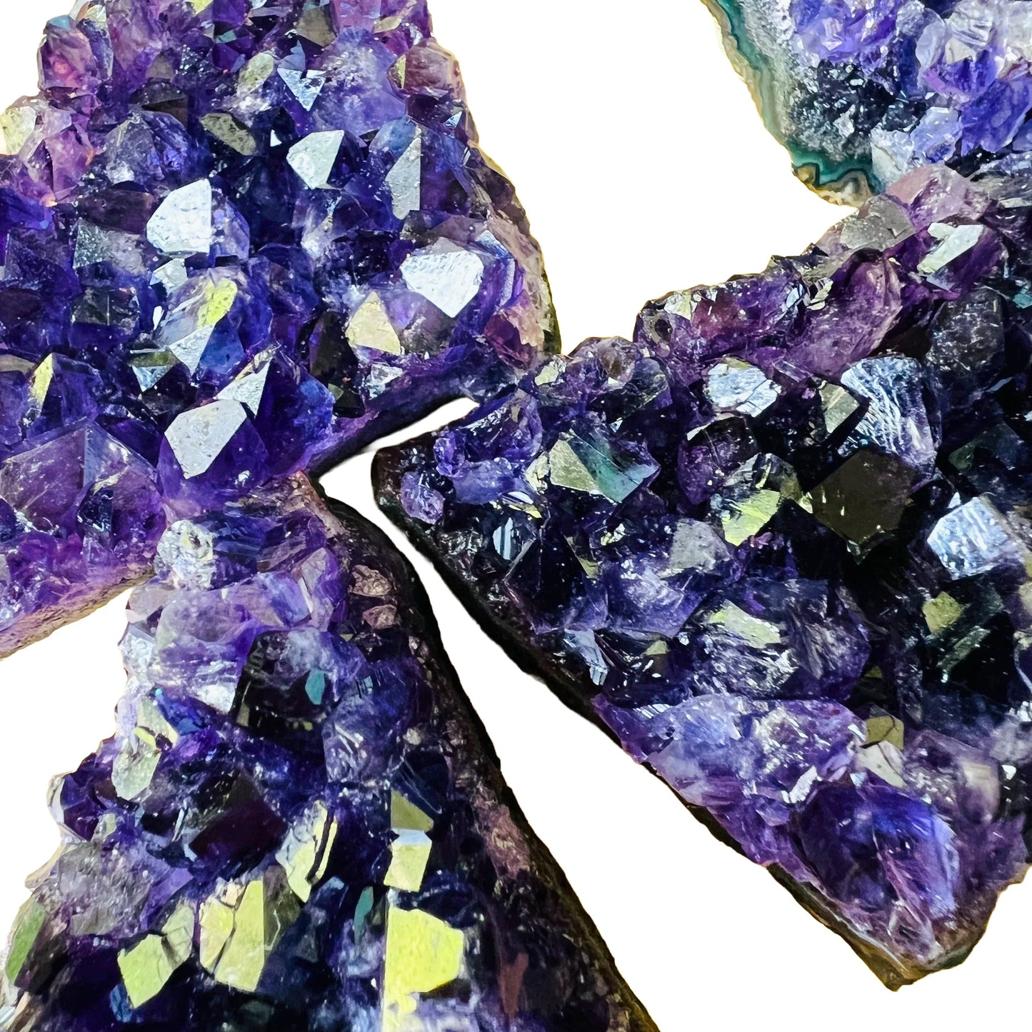 Full profile of Grade AAA Amethyst cluster ready to ship from Beyond Bohemian