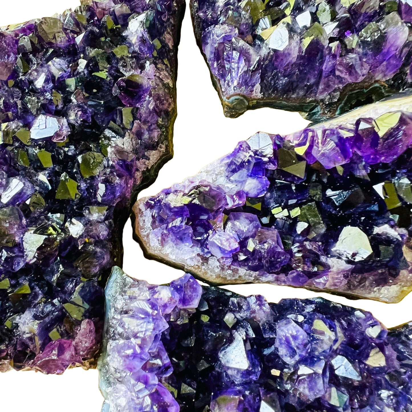 Full profile of Grade AAA Amethyst cluster ready to ship from Beyond Bohemian