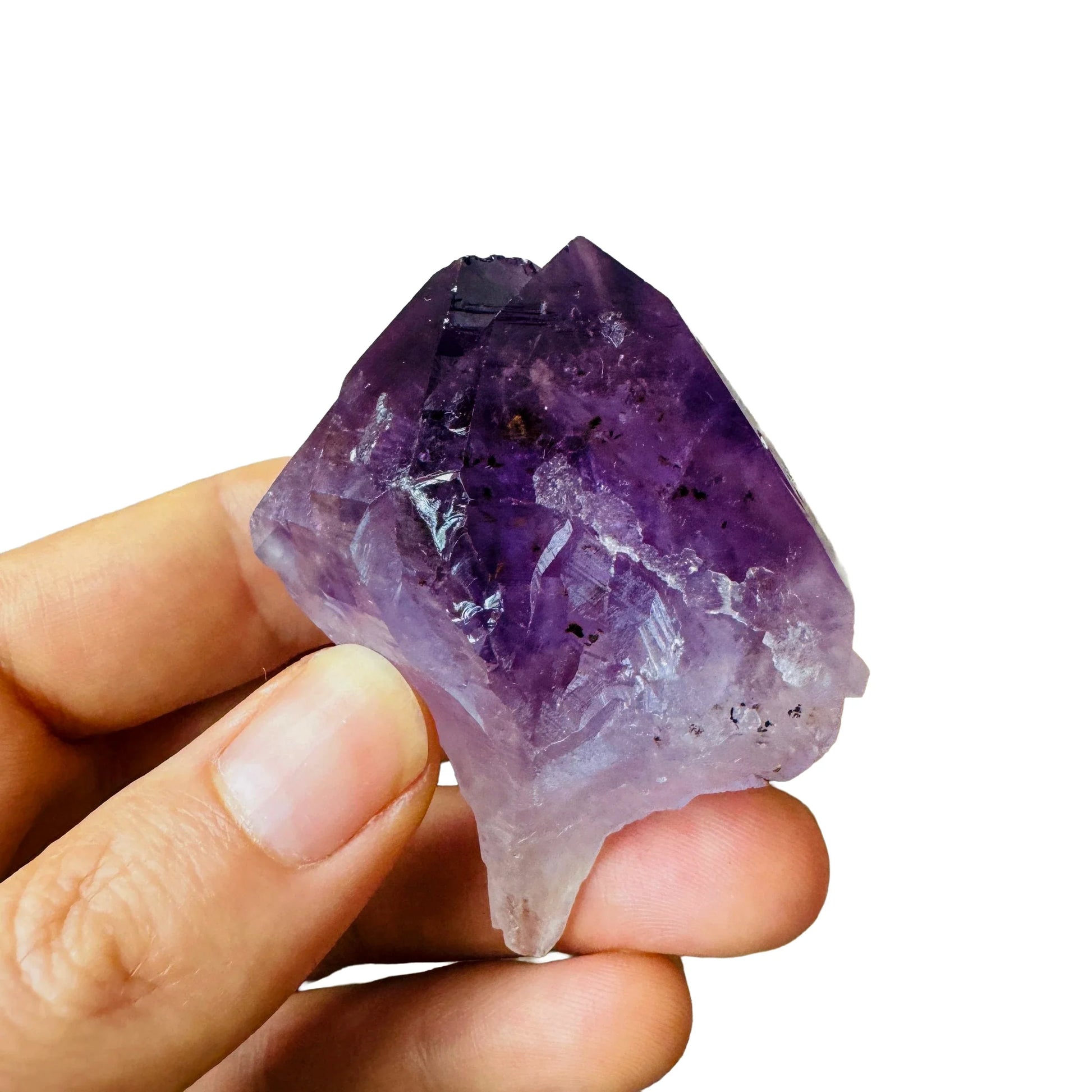 Base detail of Grade AAA Amethyst point