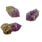 Lateral view of Amethyst raw point, often worked with for Stress Relief.