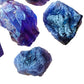 Lateral view of Grade AA purple Amethyst raw stone, hand-selected from Rio Grande do Sul, Brazil, showing natural variation.