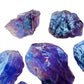 Alternate side of Amethyst raw stone, hand-selected from Rio Grande do Sul, Brazil, often kept for Stress Relief.