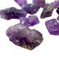 Edge view of Amethyst raw stone, for Stress Relief, Brazil-sourced.