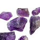 Reverse angle of Amethyst raw stone, showing natural variation.